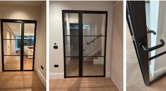 site images of a fire rated door in london